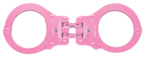 Peerless Scharnier-Handschellen, Modell 801 N, pink