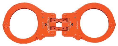 Peerless Scharnier-Handschellen, Modell 801 N, orange